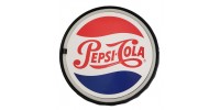 Enseigne Pepsi-Cola Ronde au néon DEL rouge